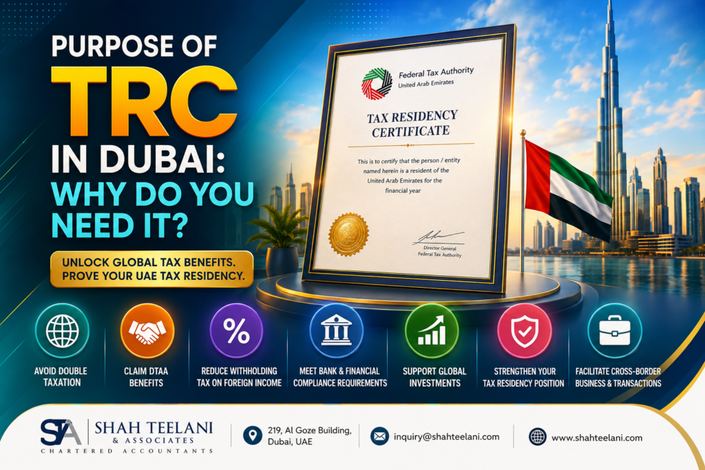 Purpose of TRC in Dubai — Shah Teelani & Associates